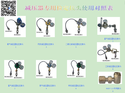 調兵山SH－26型減壓器專用檢定接頭